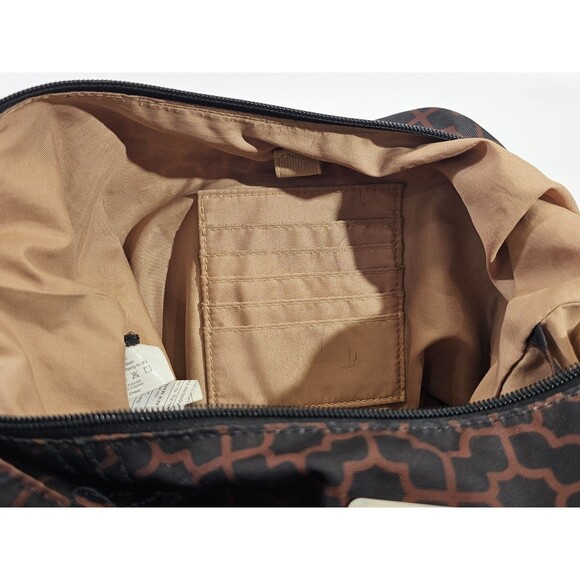 Baggallini Brown Geometric Lightweight Canvas Crossbody Purse Shoulder Bag EUC - Picture 12 of 15